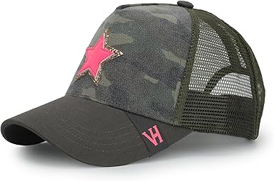 Black Trucker Hats Women | Mesh Adjustable Snapback Hat | Men & Women Trendy Fashion Baseball Cap