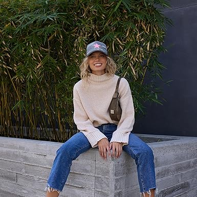 Black Trucker Hats Women | Mesh Adjustable Snapback Hat | Men & Women Trendy Fashion Baseball Cap